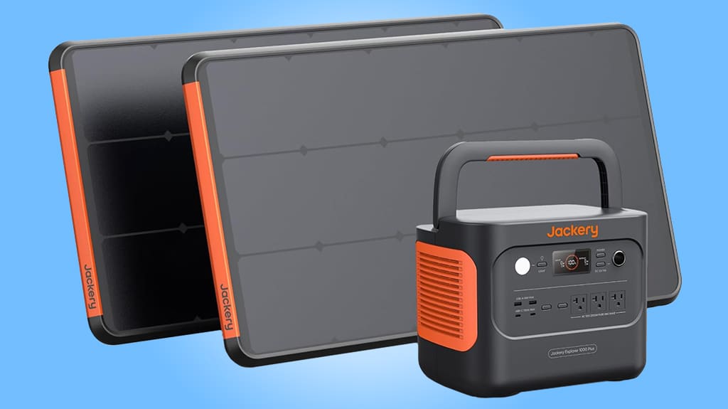 Jackery Solar Generator Roam Kit Portable Power Station and Solar Panels – Expandable Backup Power for RVing Camping and Outdoor Adventures Jackery Solar Generator Roam Kit Portable Power Station and Solar Panels - Expandable Backup Power for RVing Camping and Outdoor Adventures