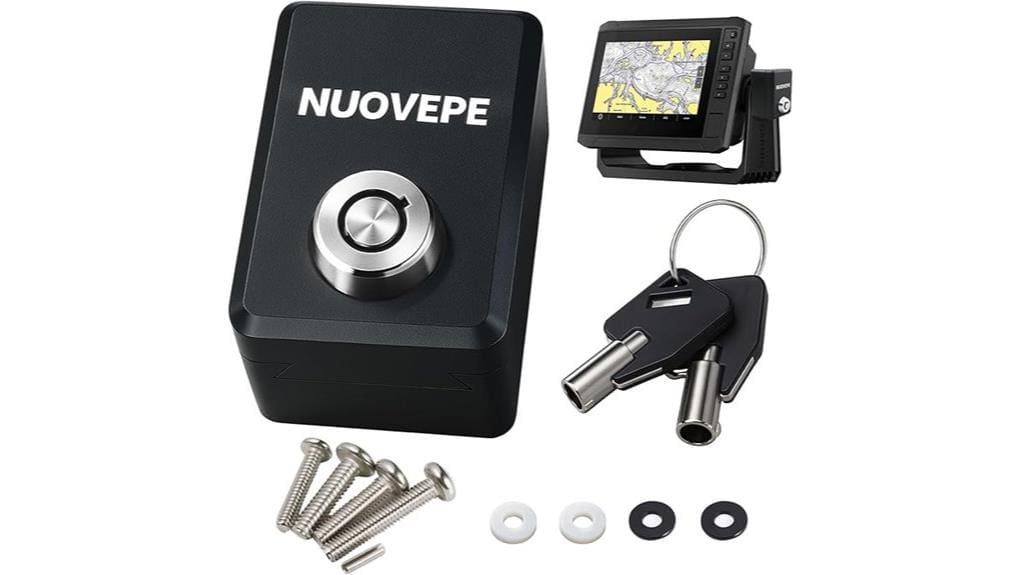 aluminum fish finder lock