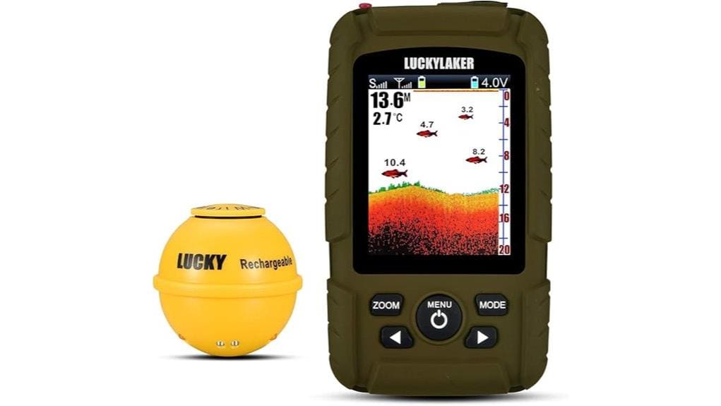 compact affordable sonar fish finder