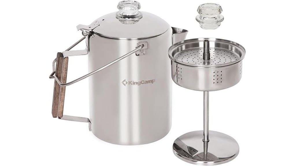 compact durable stovetop percolator