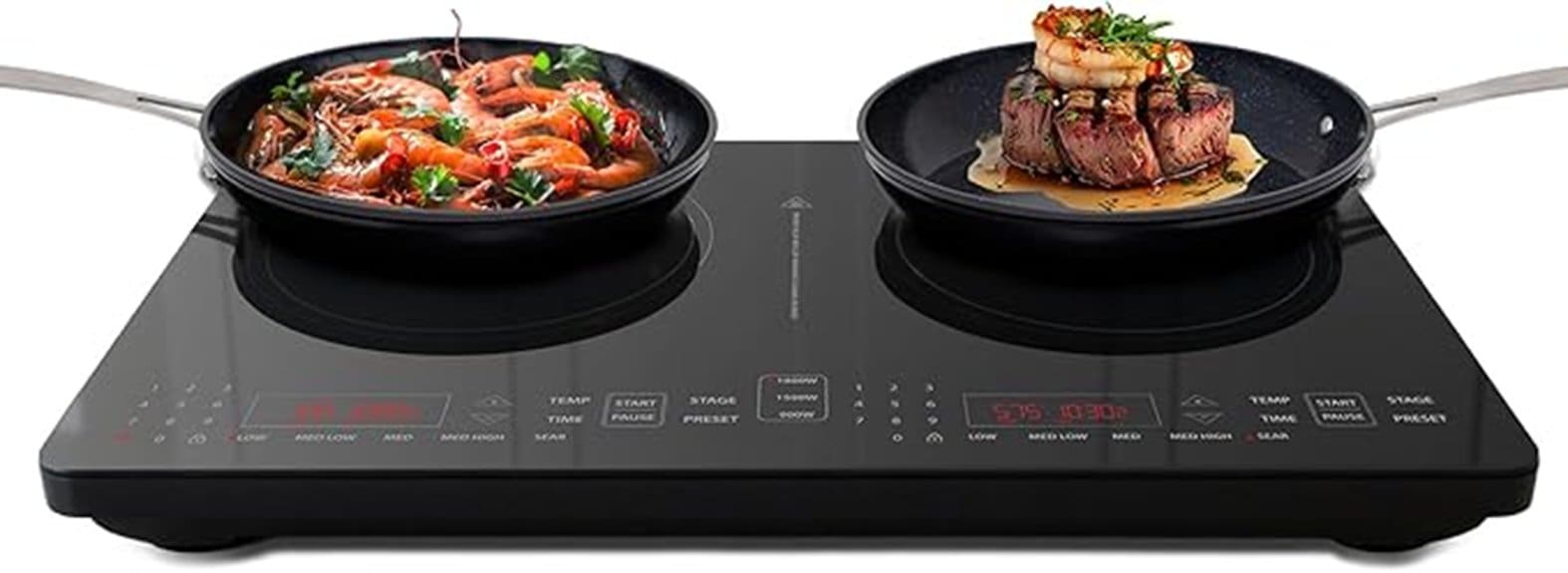 compact high powered induction cooktop