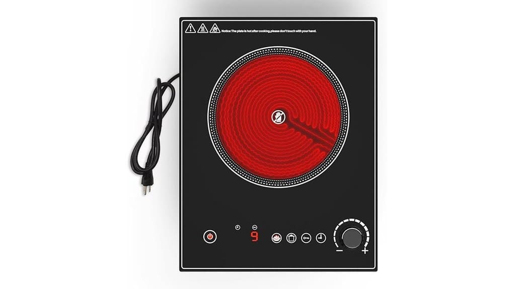 compact high powered portable cooktop