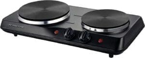compact portable double hotplate