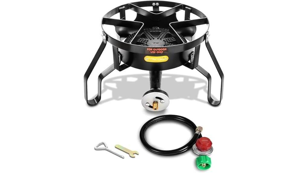 compact single burner propane cooker