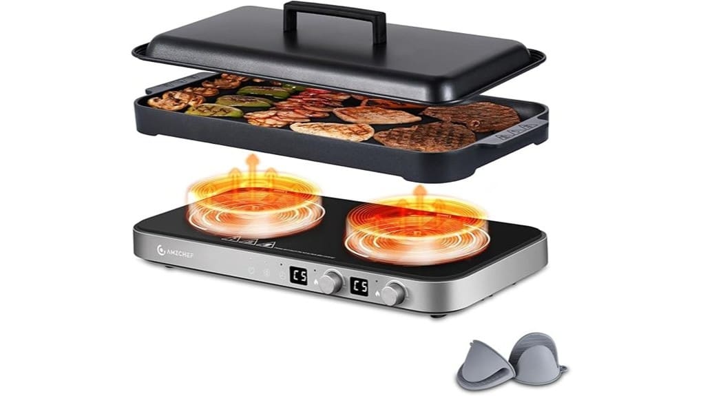 double burner induction with griddle