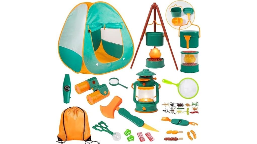 green meland kids camping set