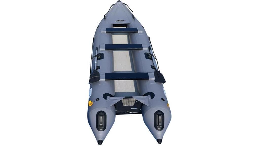 inflatable aluminum hulled fishing boat