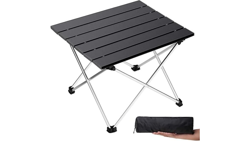 large black portable camping table