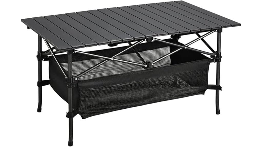 lightweight aluminum folding camping table