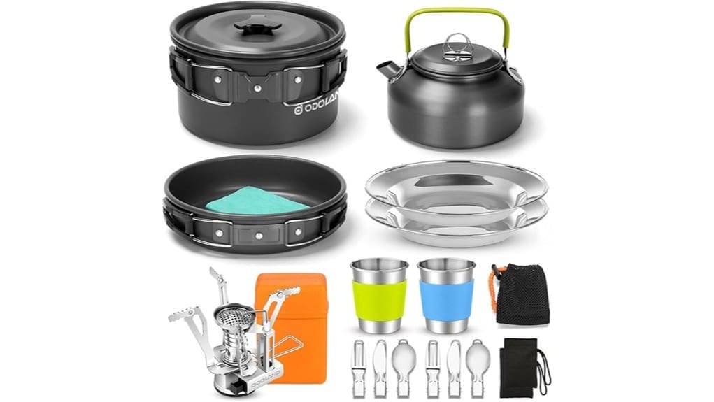 lightweight compact camping cookware