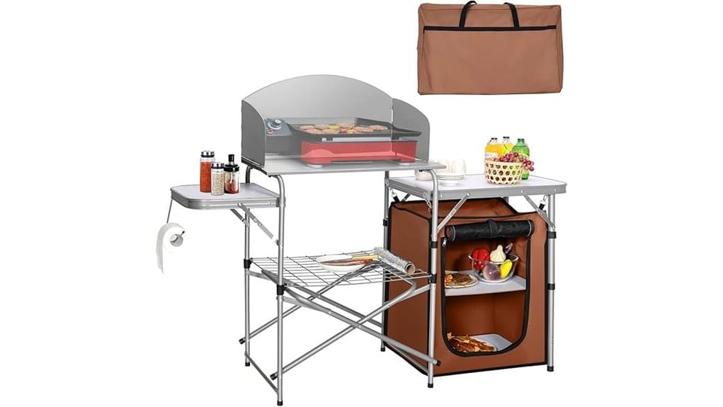 lightweight foldable outdoor kitchen