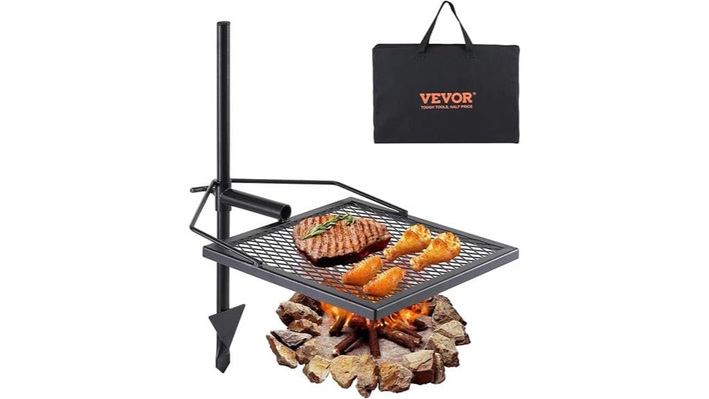 portable adjustable heavy duty grill