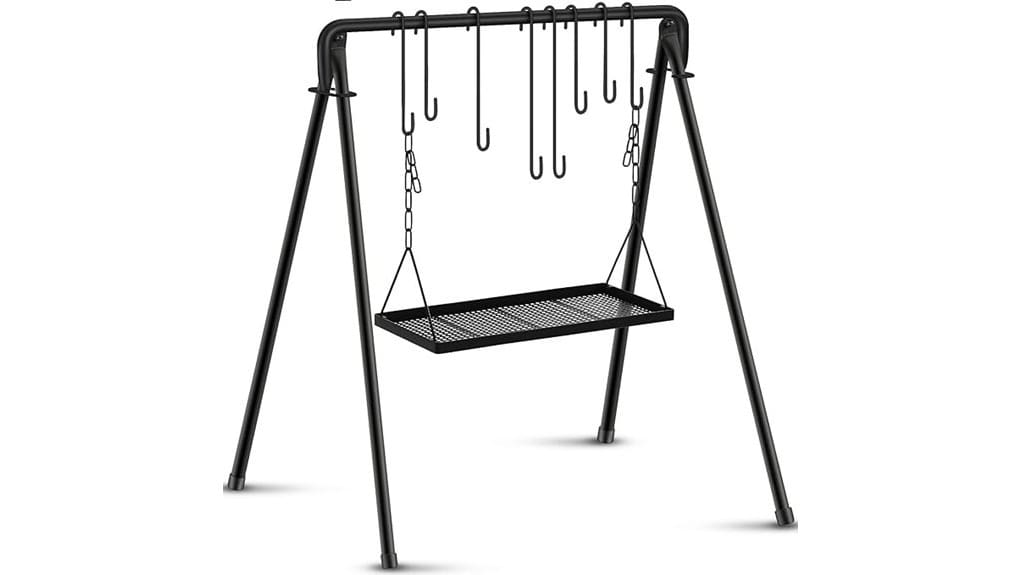 portable campfire swing grill