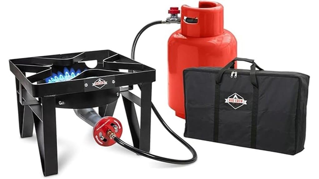 portable cast iron single burner propane stove