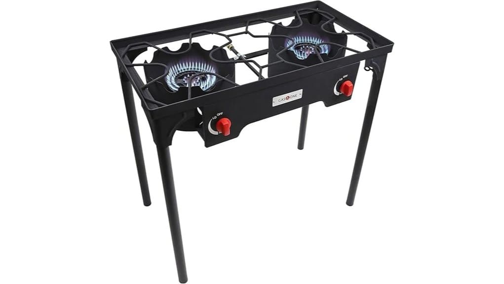 portable dual propane stove