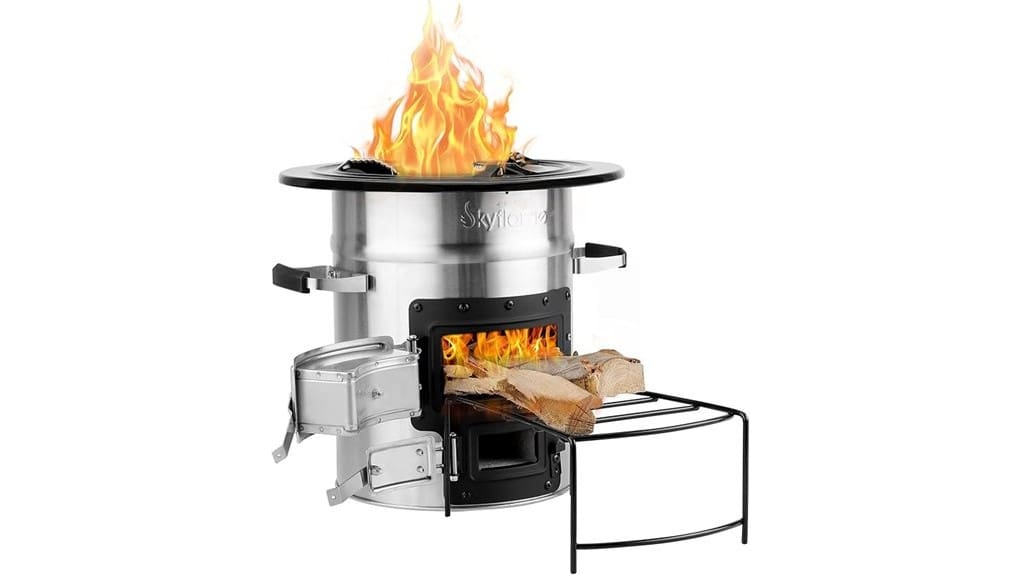 portable efficient wood burning stove