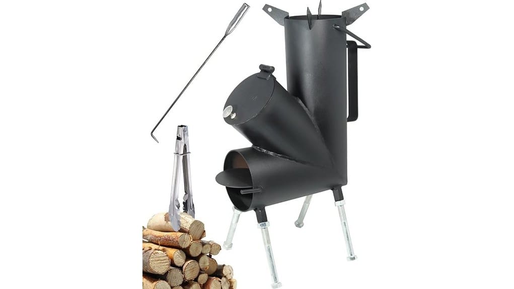 portable folding wood stove