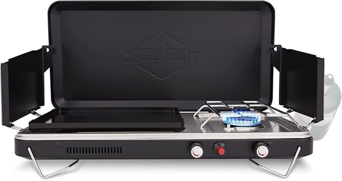 portable stove with griddle