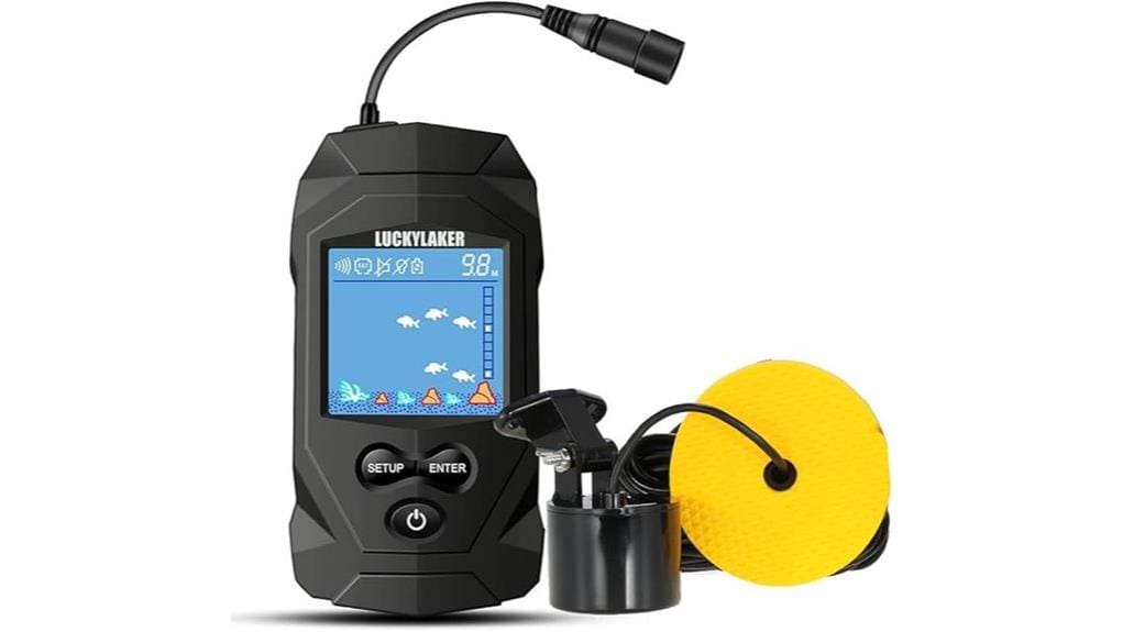 portable wired handheld fishfinder