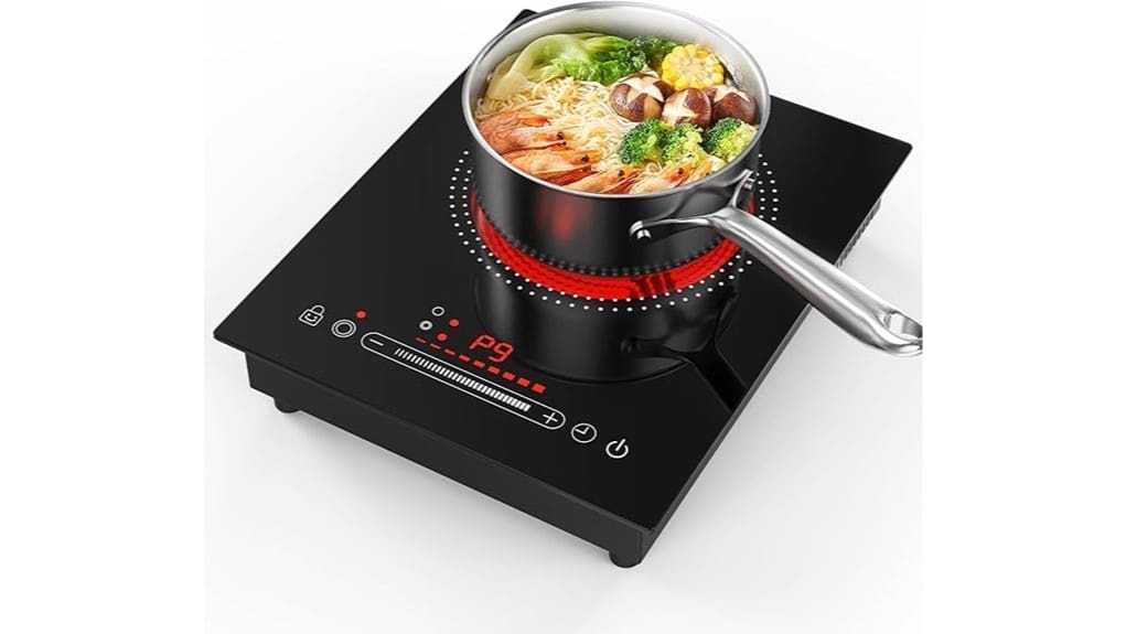 powerful compact single burner cooktop