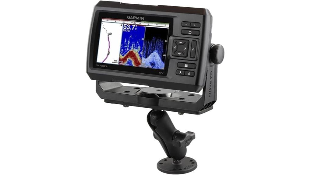 ram mounts fishfinder boat mount