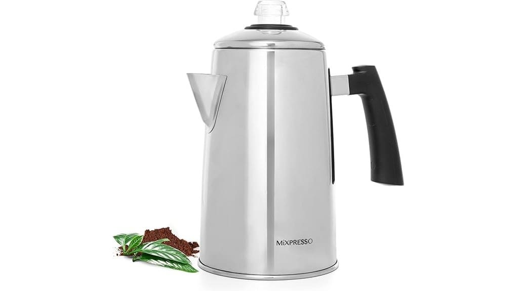 stainless stovetop coffee percolator