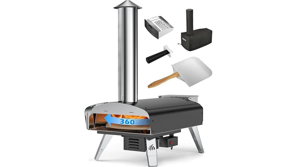 wood pellet outdoor pizza oven
